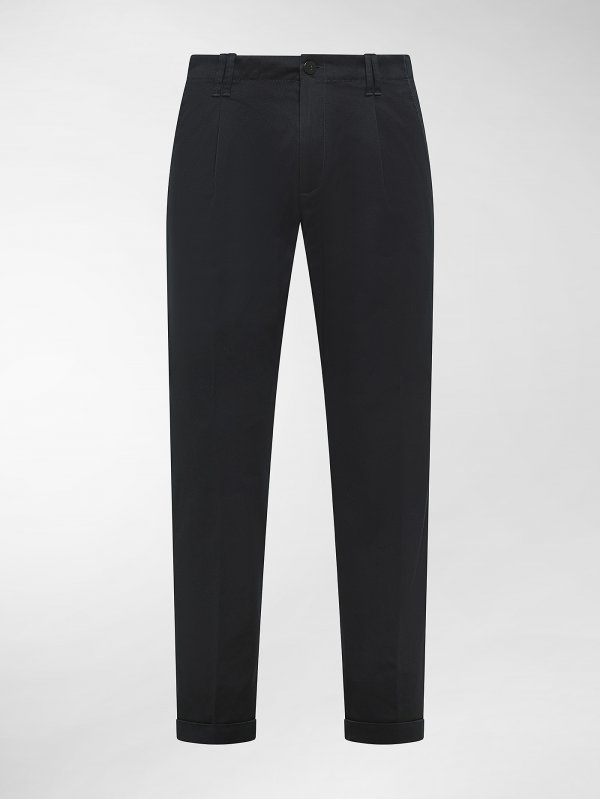 Tom Blu Notte Gabardina Cotone Japan Stretch