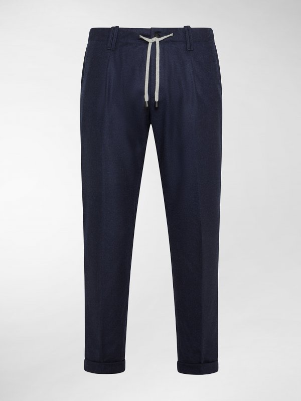 Totò Blu Flanella Cardata Vitale Barberis