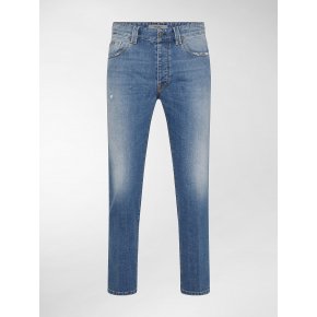 Denim Hugo Boyfriend Stretch Stone Bleached 11 Oz.