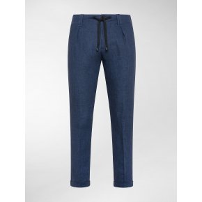 Toto'Coulisse Blu Lino Wrinkle Free Washable