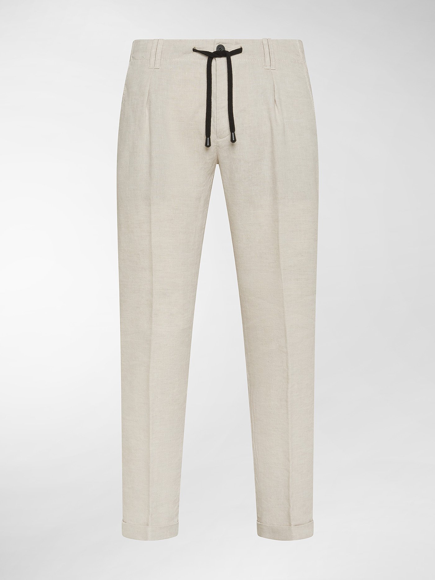 Totò Coulisse Naturale Lino Wrinkle Free Washable