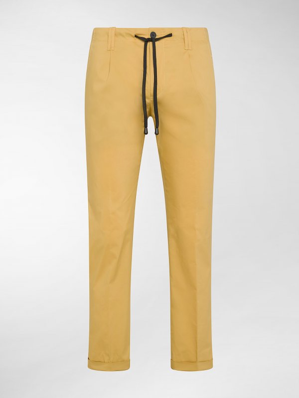 Totò Ocra Coulisse Cotone Tela Stretch