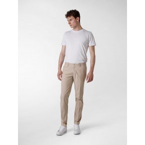Clay Biege Cotone Punta Spillo Stretch