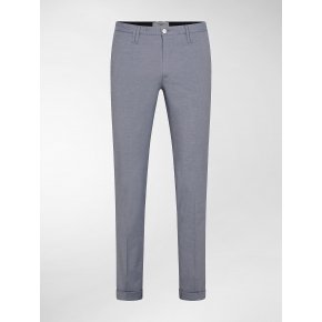 Clay Azzurro Polvere Cotone Punta Spillo Stretch