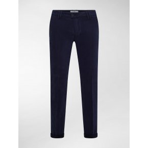 Liam Blu Drill Cotone Smerigliato Stretch