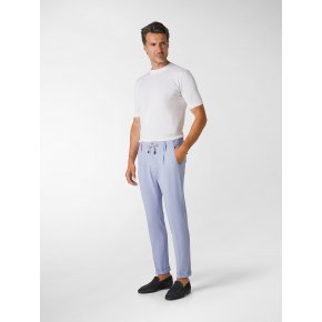 Totò Azzurro Goffrato cotone Active Stretch