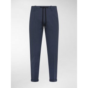 Totò Blu Goffrato Cotone Active Stretch