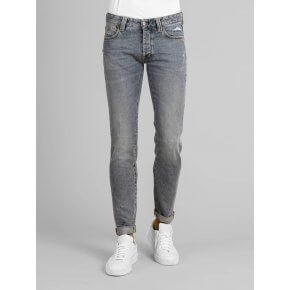 Denim Tood Stone Washed Stretch Cuciture Contrasto